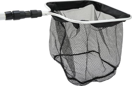 Zwembad Vijvernet - Stevig - Telescopische Steel 1.80m - Net formaat 30x30cm - Zwart — afbeelding 2