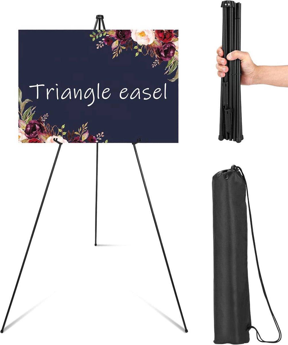Kunstenaarsezel 160 cm | bruiloft, studio, binnen/buiten (zwart)