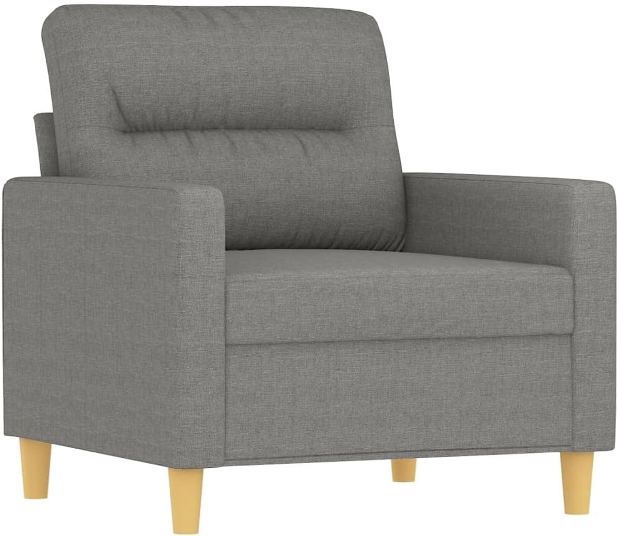 Donkergrijs, 60 cm, stof, woonkamerbank, kantoorbank, slaapkamerbank, loungebank voor woonkamer, slaapkamer, logeerkamer