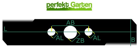 Grasmaaiermes van 51 cm voor GVM, Güde Big Wheeler 515 4-in-1 — afbeelding 3