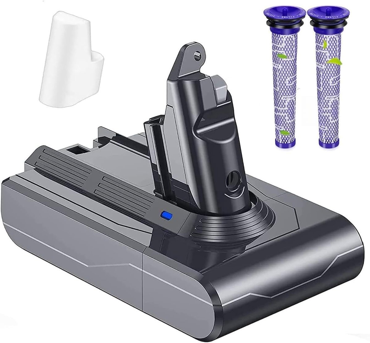 Reserveaccu voor Dyson V6 accu compatibel met DC62 DC58 DC59 DC61 DC62 Animal DC72 DC74 SV03 SV04 SVO6 SV07 SV09 967810-23 967810 handstofzuiger