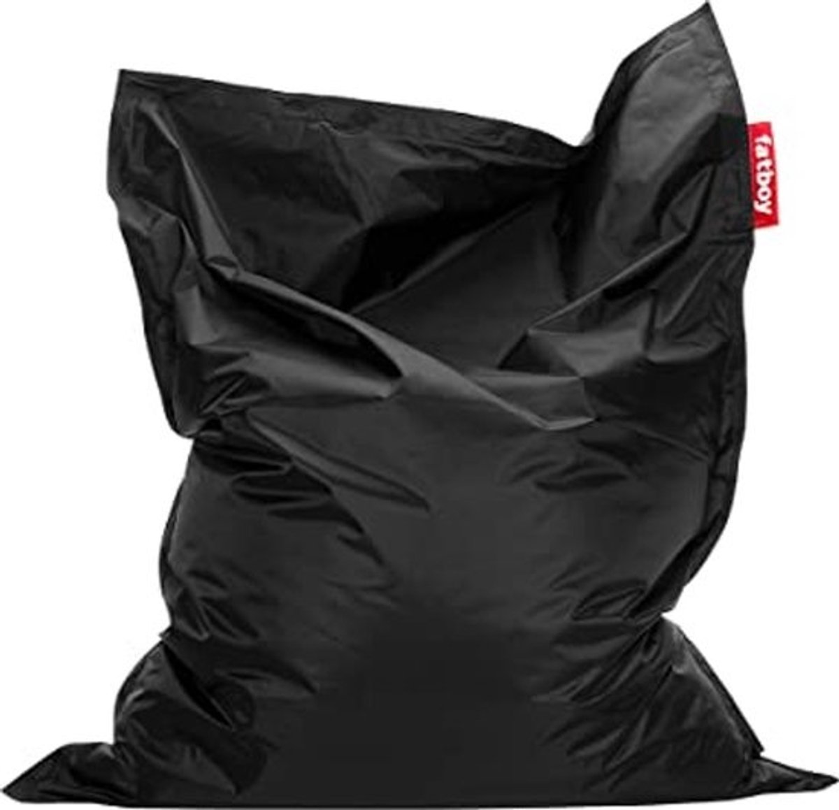 Zwarte nylon beanbag - Klassieke zithoeveelheid - 180 x 140 cm