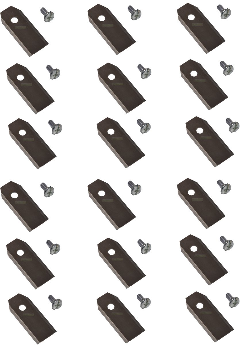 Roestvrijstalen mes van 18 x 4,3 cm voor de robotmaaier McCulloch ROB R600, R1000 / FLYMO 1200R