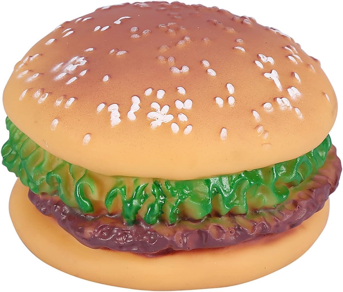 Kauwspeelgoed voor tandreiniging, hamburger design, voor gouden retriever, teddy en andere huisdieren, hondentraining