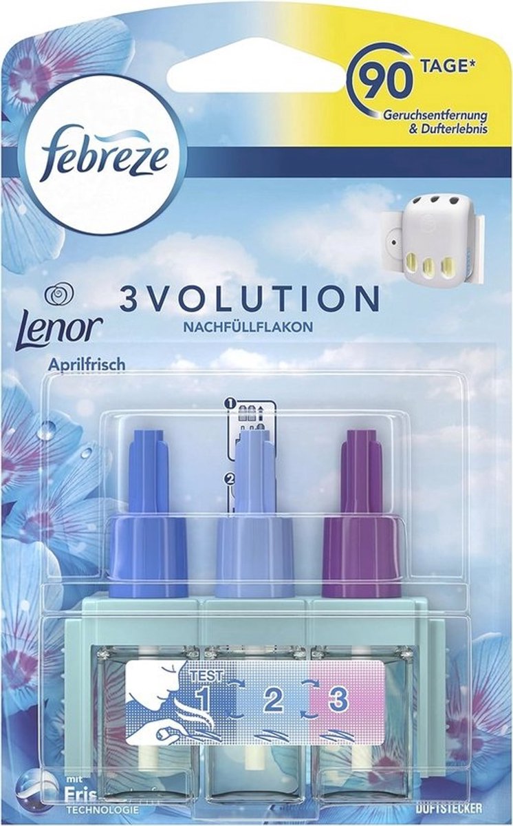 Geurstekker-navulflacon - 20 ml - 3 afwisselende geuren - Voor een continu frisse beleving