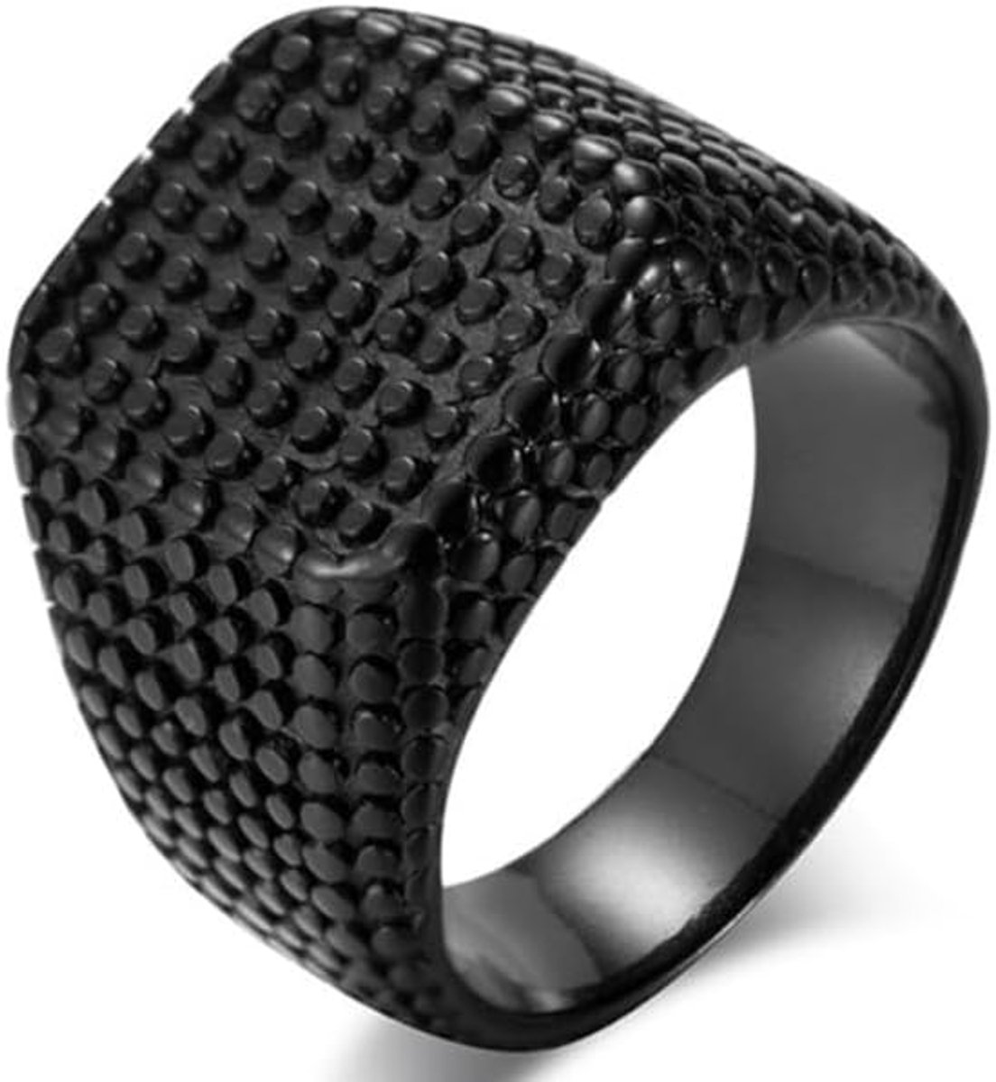 Zegelring heren Zwart-21.5mm