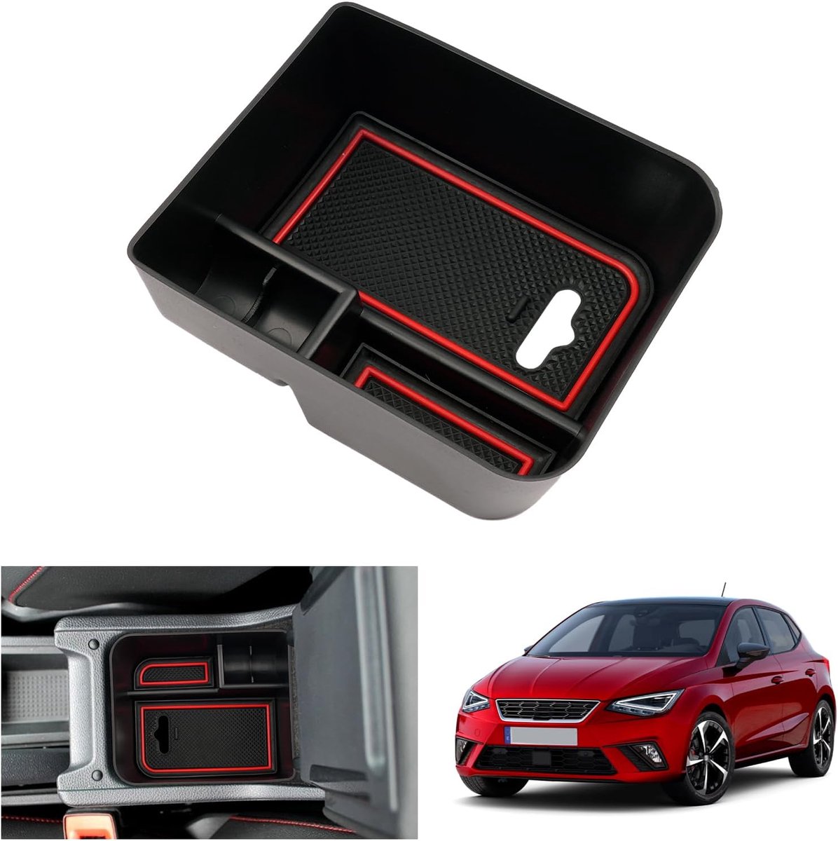 Opbergbak console Seat Arona/Ibiza 6F KJ1 - ABS kunststof - Duurzaam en praktisch - Organiseer uw interieur - ShopVlot