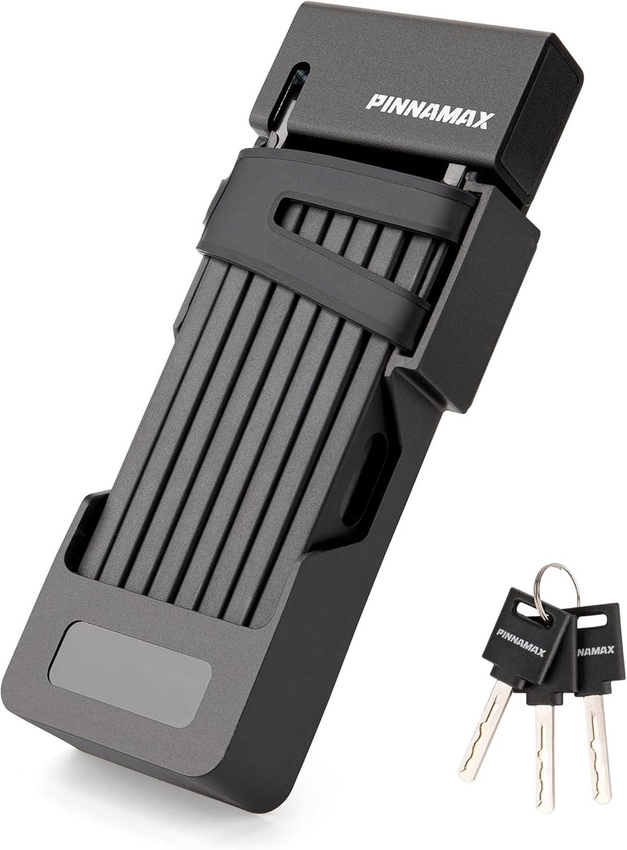 SnelShoppen - Opvouwbaar Fietsslot - Compact Vouwslot met 3 Sleutels - Framebevestiging Anti-Diefstal Slot voor E-Bike, Motor, Scooter, Fiets, Deur, P