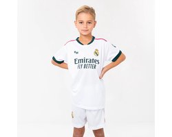 Real Madrid Voetbaltenue - Arda Güler - Thuis Voetbal Tenue Kinderen - Maat 116 t/m 164 - Seizoen 2026/2027 - Shirt en Broekje - Jongens - Meisjes - Wit