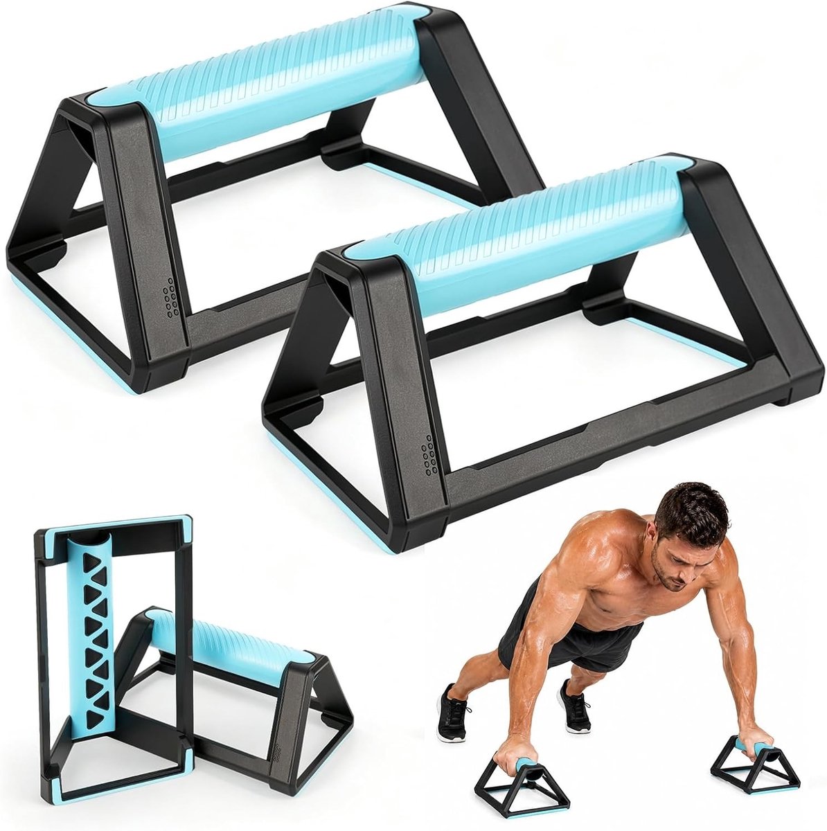 Duurzame Push Up Grips met Silicone Handvat en Antislip Basis voor Effectieve Krachttraining en Fitness