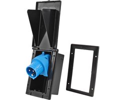 Powerpart CEE outdoor socket black splash-proof 200-250V, 16A, 3-pole - ShopVlot
