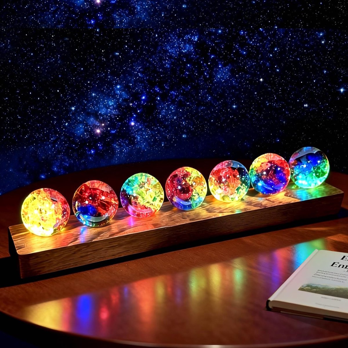 Jadyon LED lucky charm cloverleaf crystal ball new years eve lucky light - ShopVlot