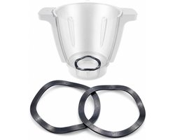Afdichting veerringen 2 stuks voor Monsieur Cuisine Smart Edition Plus | Voor Monsieur Cuisine Smart Edition Plus & Connect, robuust mangaanstaal, corrosiebestendig, temperatuurbestendig