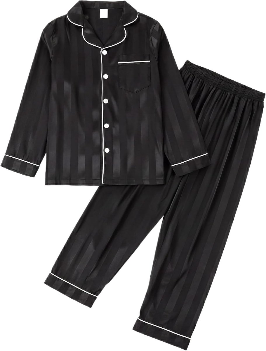 Pyjama voor meisjes en jongens, lange mouwen, leeftijd 8-13