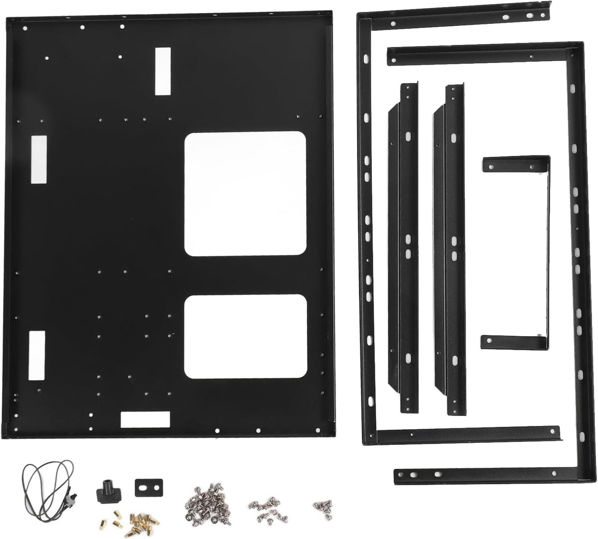 Gaming Computerkast, Computer ATX Open Moederbord Rack 435x340x195mm voor EATX MATX ITX Moederbord, Stapelbaar ATX Open Chassis Case Rack Ondersteuning X79 X99 Dual Servers