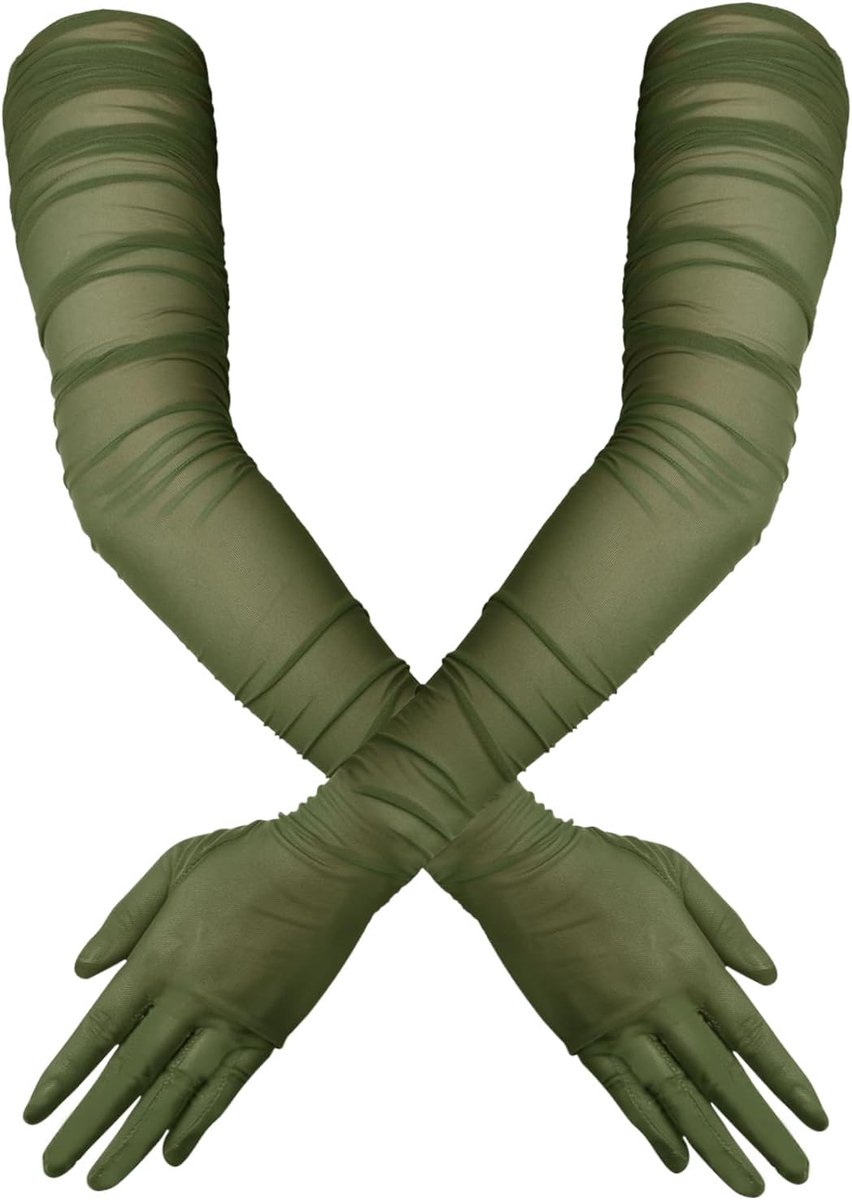 Handschoenen - Tule Pure Jaren 1920 Operahandschoenen voor Opera, Kerst, Halloween en Kostuumfeest