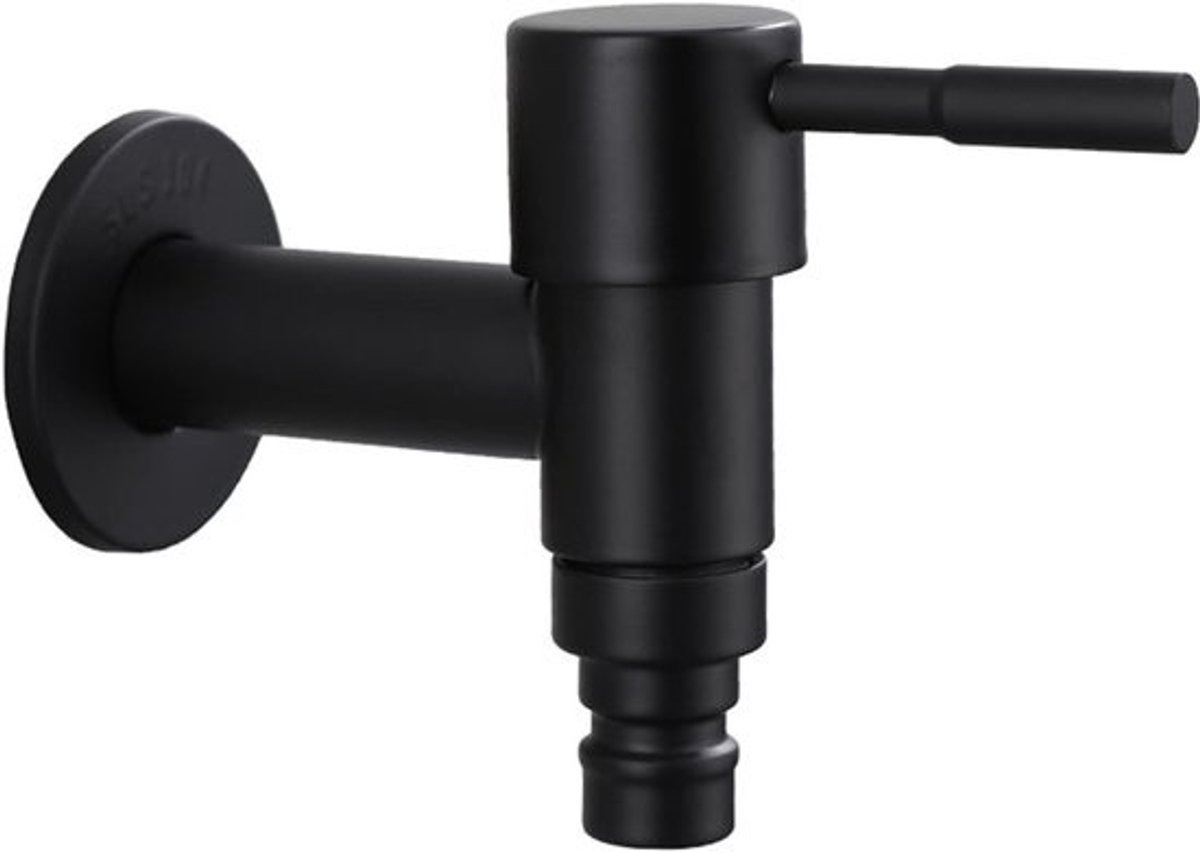SnelShoppen - Cold Water Tap - 304 RVS - voor wastafel, balkon en mop pool - Corrosiebestendig - enkele handgreep - eenvoudig te gebruiken voor tuin, keuken, Fe