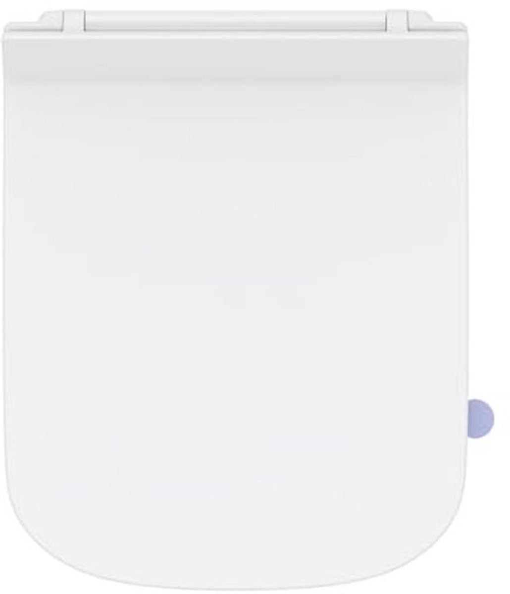 Toiletdeksel - softclose- en quick-releasefunctie - Vierkante wc-bril - duroplast - Gemakkelijk te reinigen