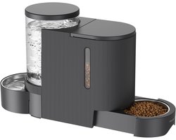 Gardner Pet 2-in-1 Automatic Dog and Cat Food and Water Dispenser 3Lx2 Grey
