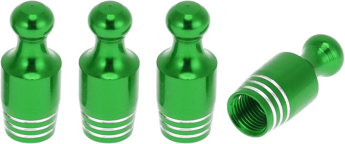 Tire Valve Stem Caps 7x28mm - Groen Aluminium Legering - Slijtvast en Vochtbestendig - Unieke Stijl voor je Band - ShopVlot