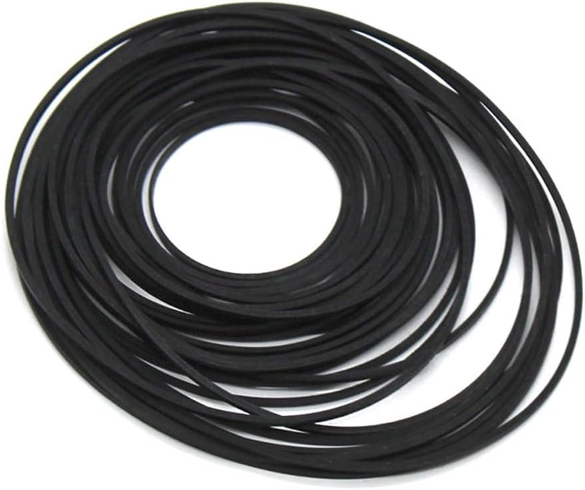 56-Piece Square Cassette Tape Machine Belt Connecting Tape in Various Sizes Rubber Recorder Belt Set, Cassette - ShopVlot