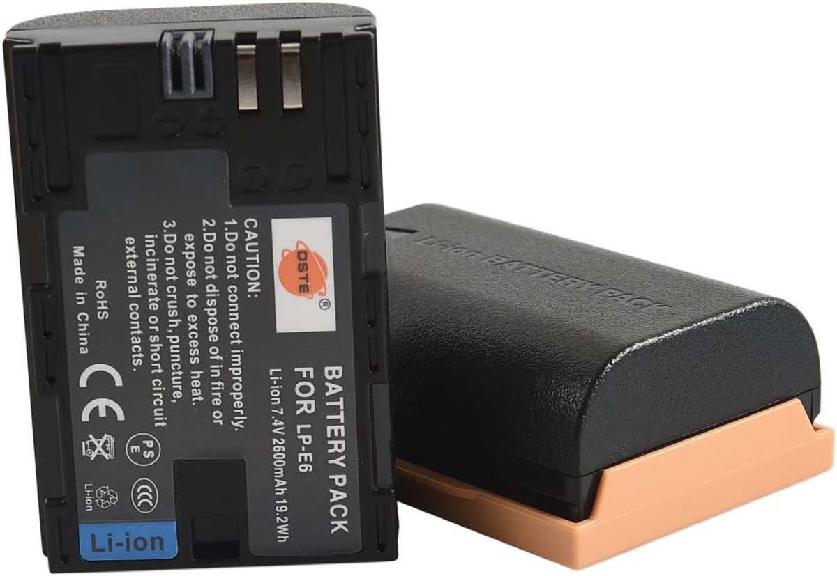 DSTE 2PCS LP-E6 Battery Compatible with Canon EOS 5D Mark II - ShopVlot