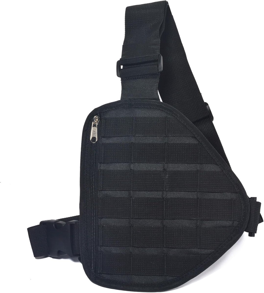 HYS Tactical MOLLE shoulder chest harness pack - Nylon horizontal multi-function utility gadget gear tool adjustable - ShopVlot