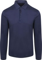 Desoto Longsleeve Poloshirt Essential Donkerblauw (navy) - Maat 3XL - Heren