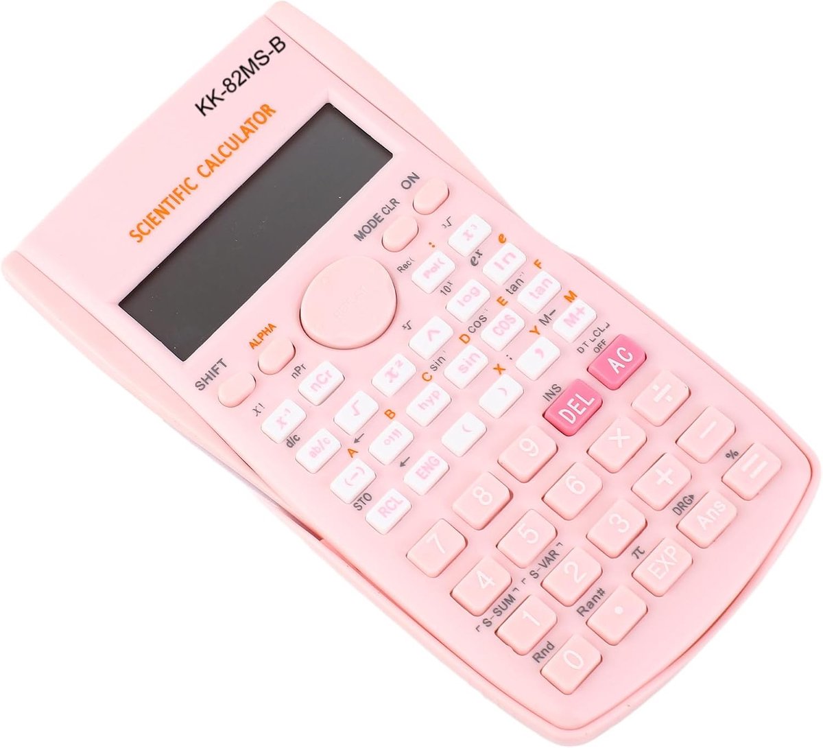 Wetenschappelijke rekenmachine 12-bits - roze - groot display - ideaal voor middelbare scholieren - Homevero