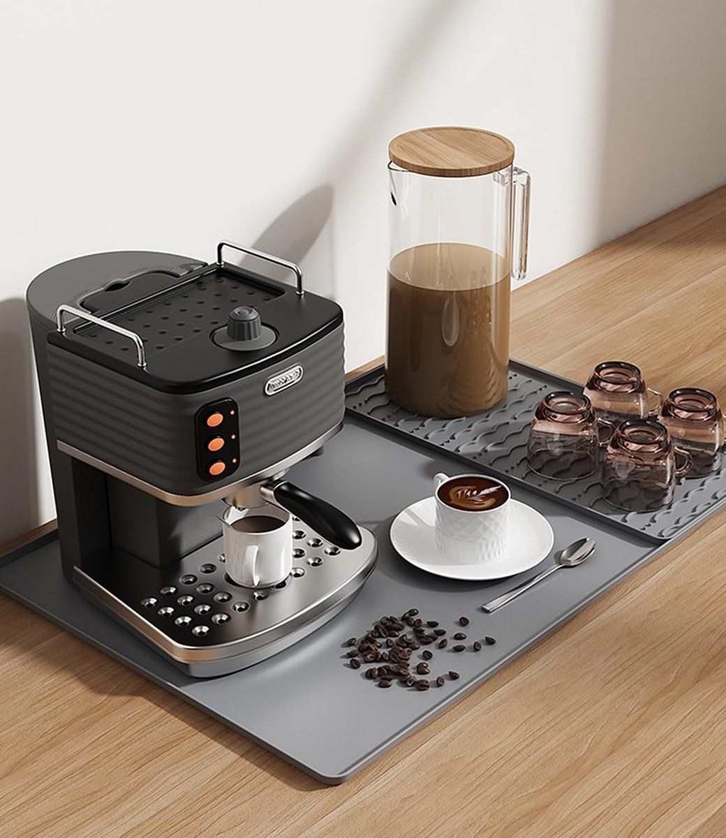 Koffiezetapparaat mat 60 x 40 cm - siliconen met rand - waterdicht en antislip - beschermt uw werkplek - ShopVlot