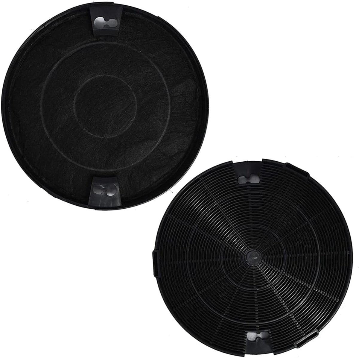 SnelShoppen - 2x Activated Carbon Filters voor Afzuigkappen - Geschikt voor Diverse Merken - 195mm x 34mm - Frisse Lucht in Keuken