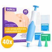 2 in 1 Steelwratjes Verwijderen Kit - 40 Stuks - Pijnloos - 2-9 mm Steelwratten verwijderaar - Skin Tag Remover