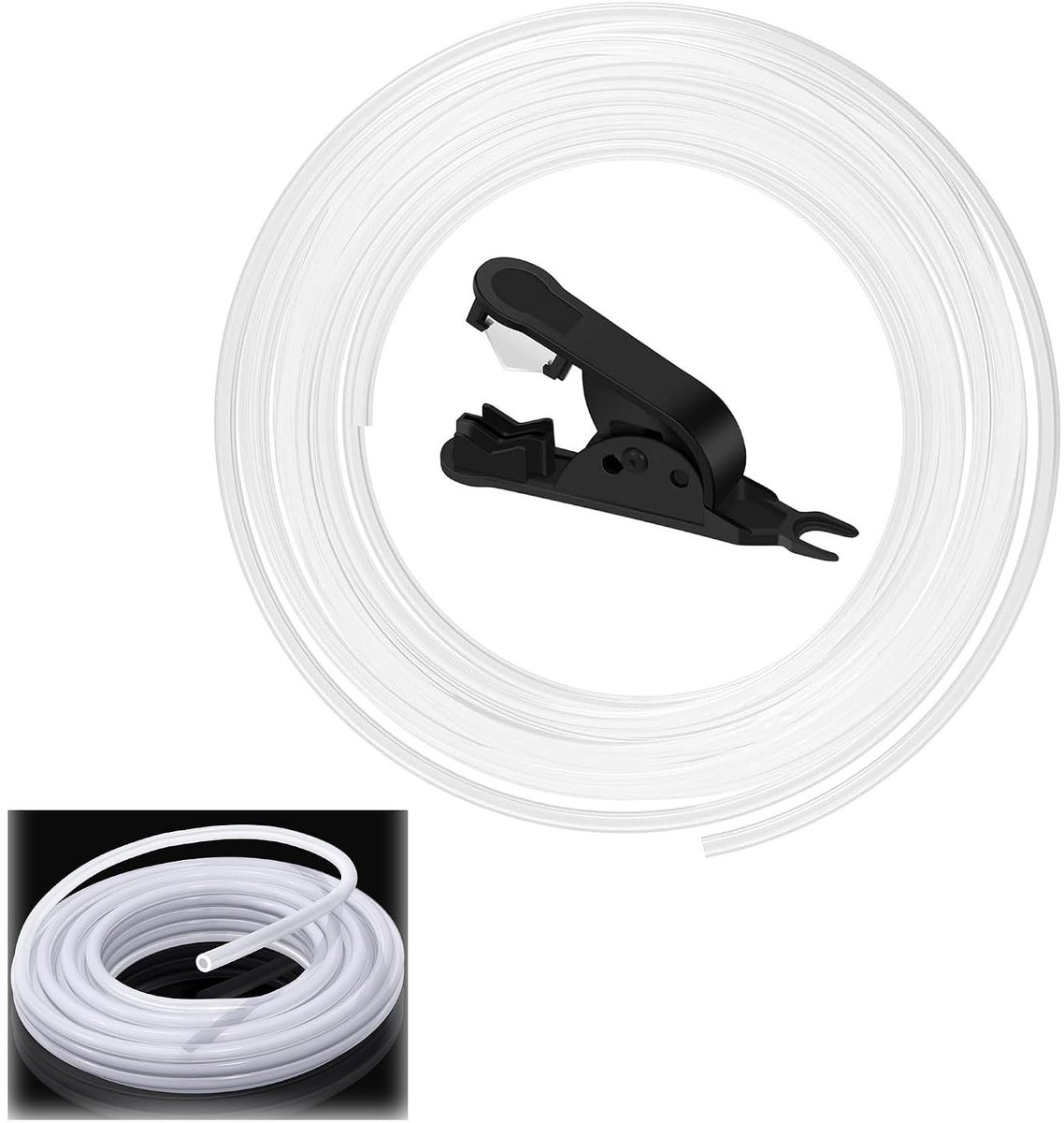 PTFE Slang 10m met Snijder, 4mm x 2.5mm voor 3D Printers, Geschikt voor Bambu Lab en Creality Modellen, Perfect voor 1.75mm Filament en Verbeterde Printresultaten