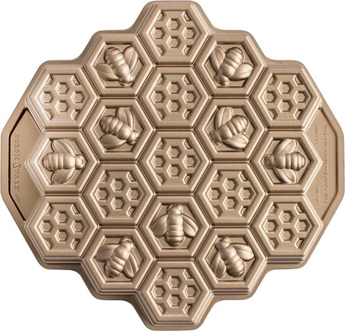 Honingraat pull-apart-dessertpan voor bijzondere dessertcreaties
