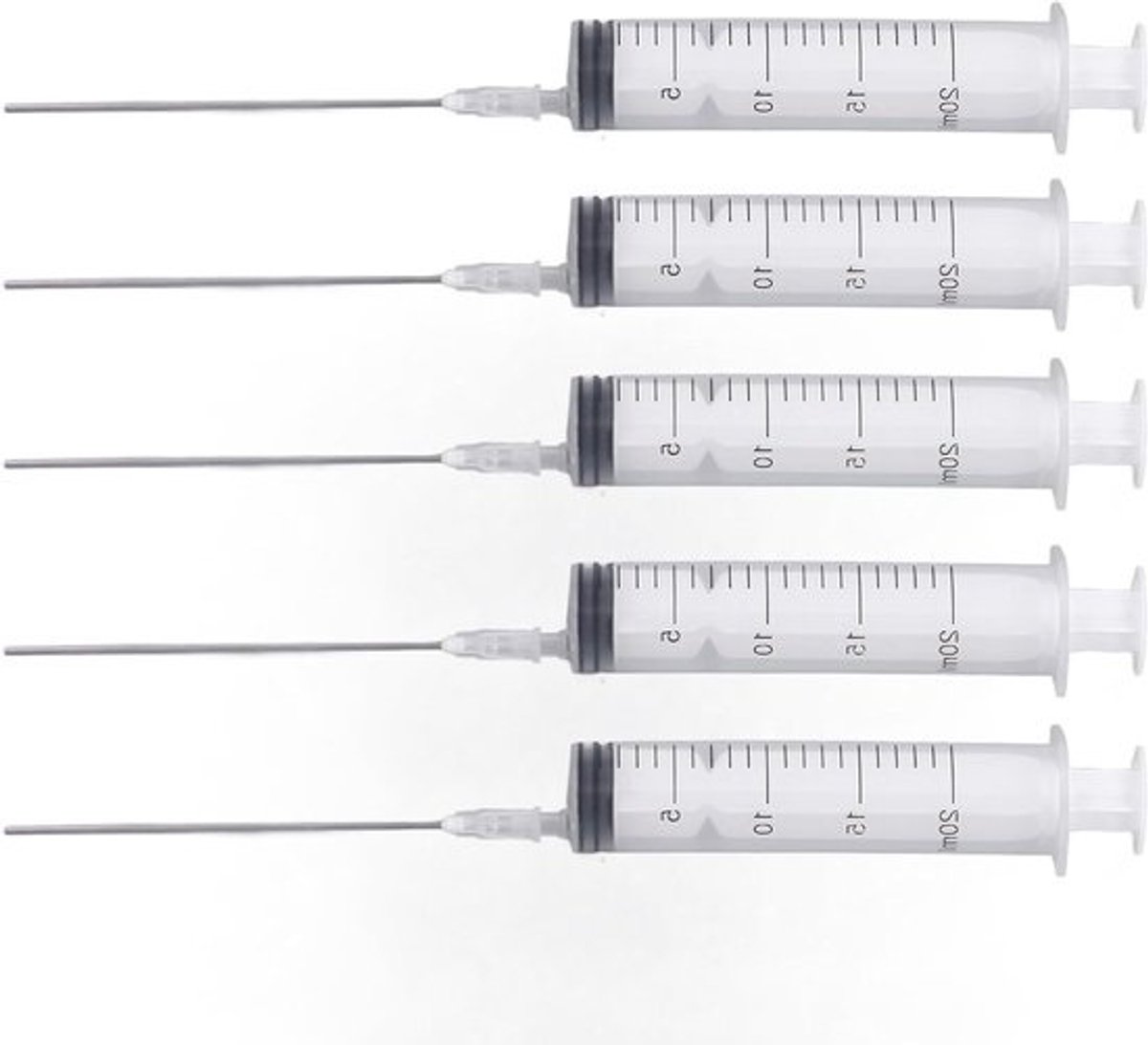 Navultoolkit voor printercartridges 20 ml - Spuit met 5 stuks naalden van 10 cm - Herbruikbaar voor kantoorafdrukken