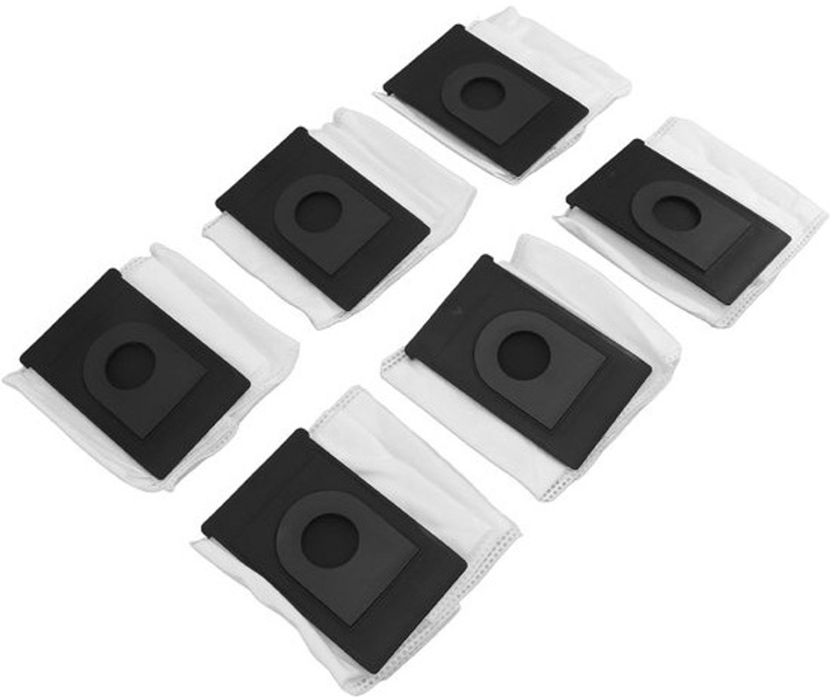 Stofzuigerstofzakken - Accessoires voor robotstofzuigers - Efficiënt schoonmaken - Lekbestendige prestaties - 6 stuks - Wit