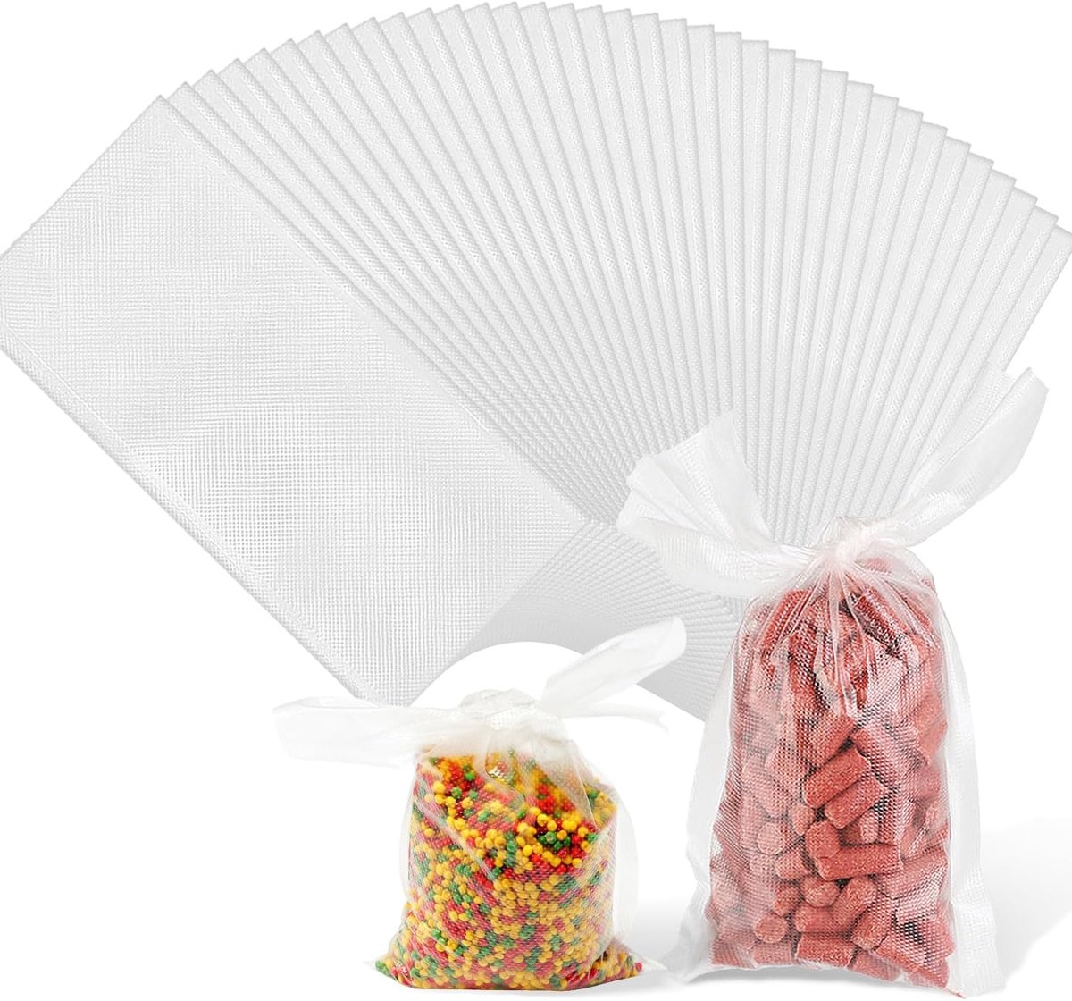 150pcs PVA Bags Fishing PVA Bags 70×100mm Kod Bags PVA+Bag PVA Bag PVA Bags Carp Fishing Coder Bags to Dissolve Fish - ShopVlot