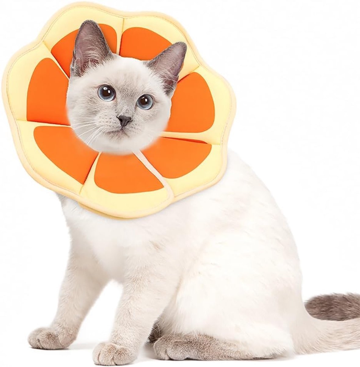 Kattenhalsband verstelbaar - fruitmotief - zacht en comfortabel - voorkomt likken - ShopVlot