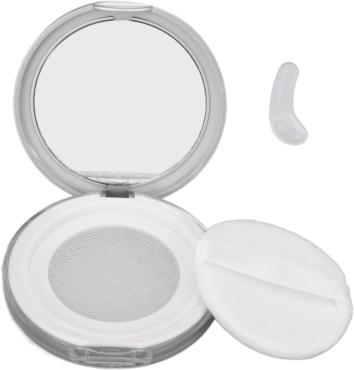 Make-up poederdoos 3g - Leeg met poederpuff - Inclusief spiegel - Perfect voor losse poeders - ShopVlot