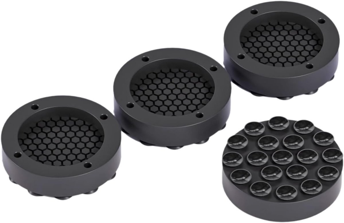 Set van 4 Antivibratie Pads voor Wasmachines, Voet Pads met Zuignappen, Geluiddempende Vloerbescherming en Antislip Oplossing voor Huishoudelijke Apparaten