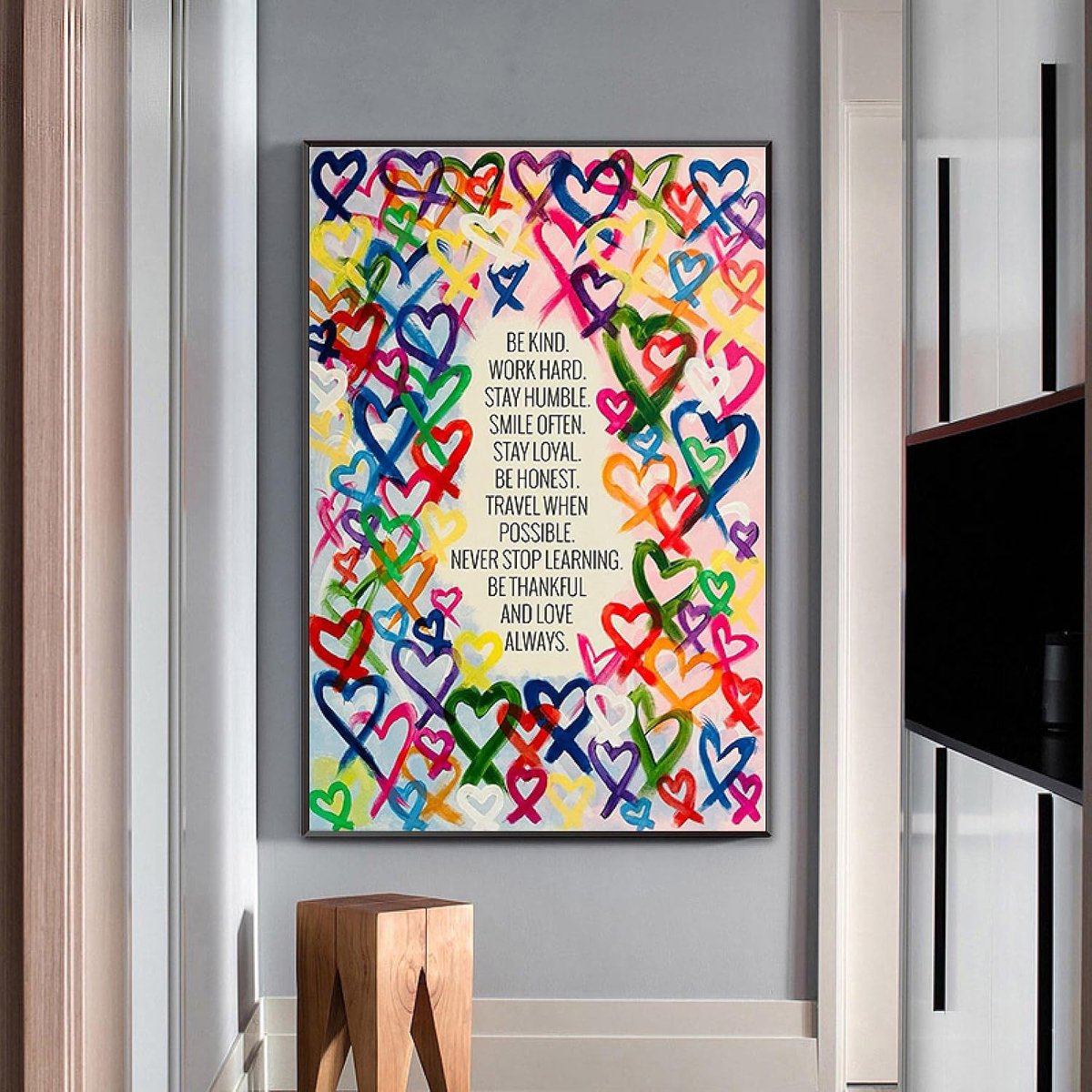 Kind en Liefde Moderne Canvas Schilderen Kleurrijke Posters en Prints Wall Art Pictures voor Woonkamer Muur Decor Cuadros 50x70cm Frameless