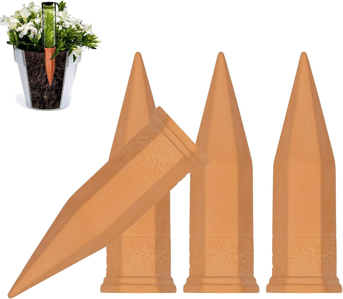 Irrigatiesysteem, 4 stuks, irrigatiespen, automatische irrigatie van planten, apparaat voor het bewateren van planten binnen en buiten