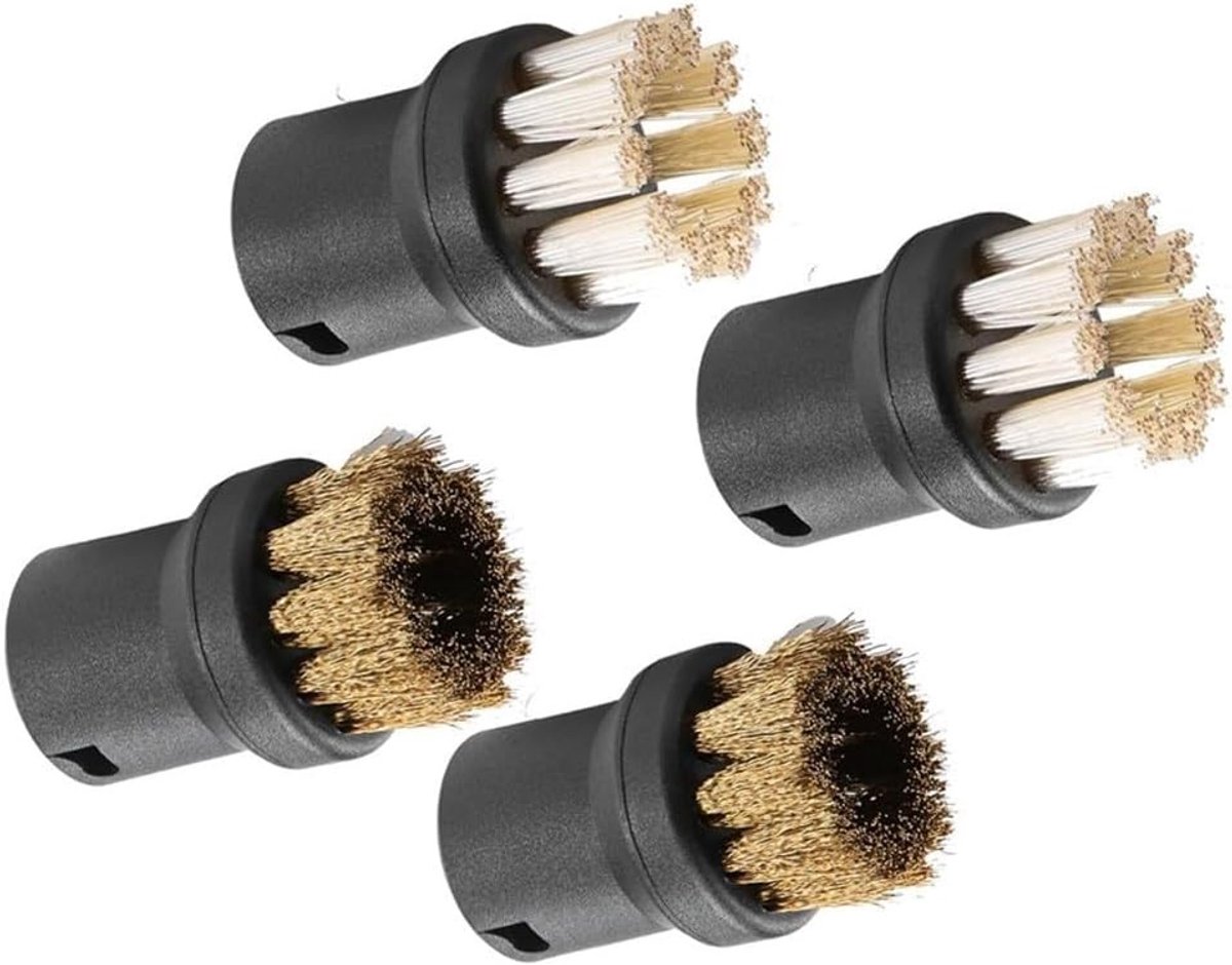 Set van Ronde Borstels voor Stoomreinigers - Geschikt voor SC Series, Accessoires voor Effectieve Reiniging en Onderhoud