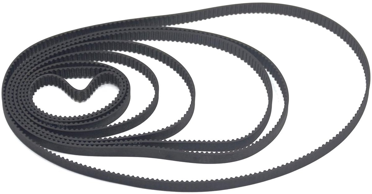 8 STKS 2GT Gesloten Loop Rubberen Riem Lengte 110 mm 112 mm 122 mm 158 mm 200 mm 280 mm 300 mm 400 mm Breedte 6 mm Riem voor 3D-printer (Gesloten Riem)