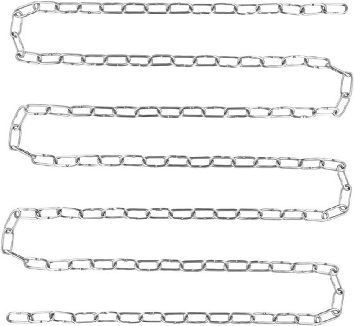 Roestvrijstalen ketting 10 meter - 3mm diameter voor schommels, hangstoelen, hangmatten en bokszakken