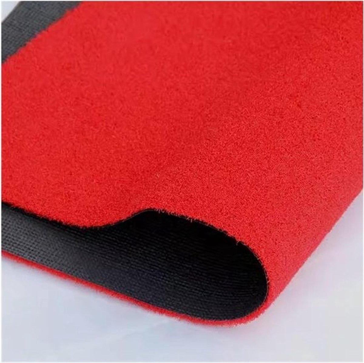 Kunstgrasmat - Grasmat als tapijt - Voor terrasverfraaiing - Waterafvoer - Drainage - 3 cm dik - Rood