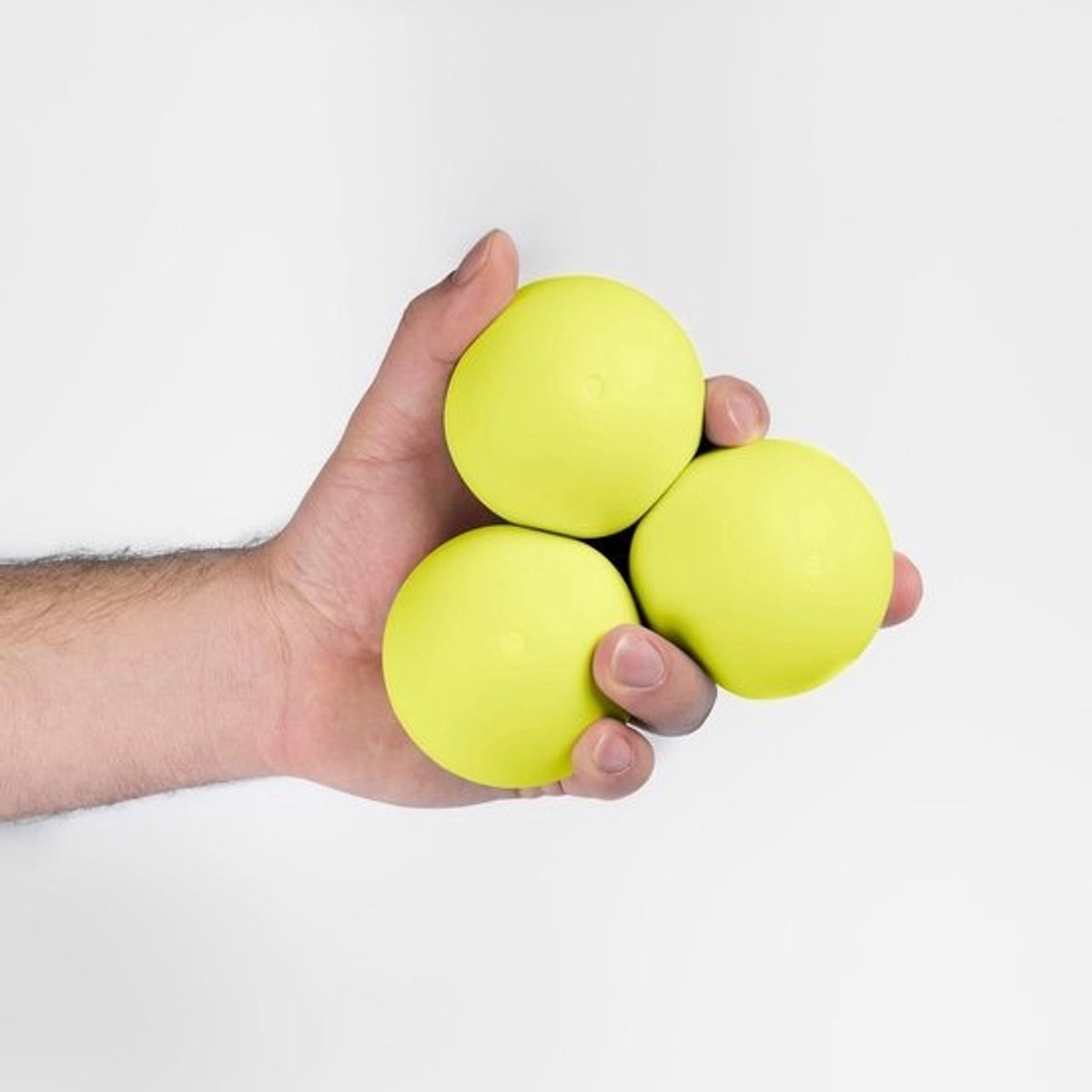 Play Juggling - Balles à Jongler TRIS - Modèle MMX - Jaune UV - 135 g - 67 mm
