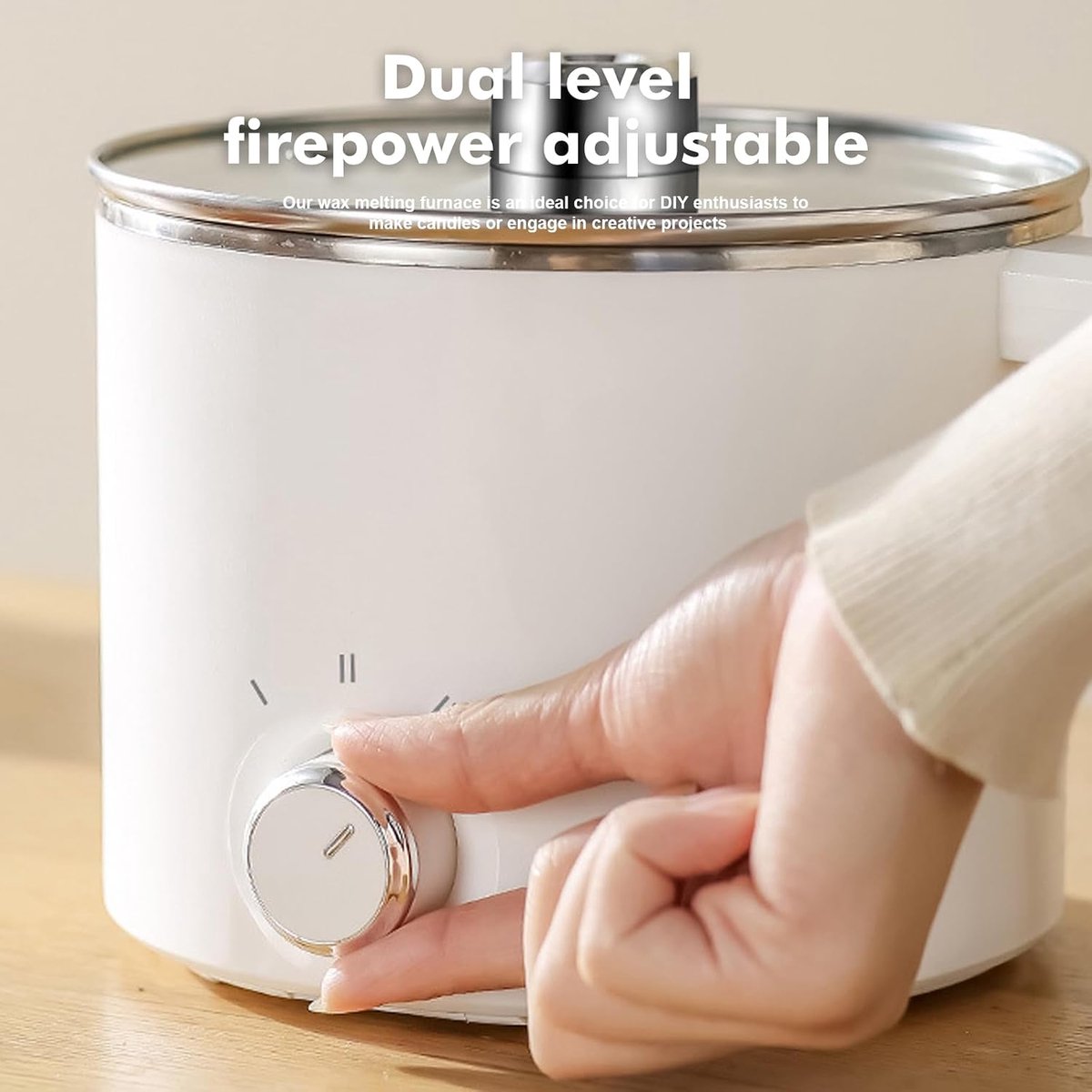 Wax Melt Pot 1,8L - RVS - Multifunctioneel - Perfect voor DIY kaarsen maken - ShopVlot