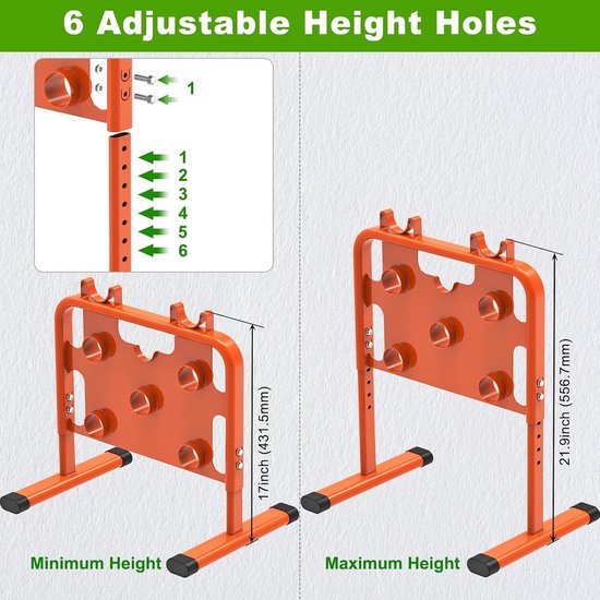 Multifunctionele Draaddispenser en Spool Rack, Verstelbare Kabelhouder voor Spoelen tot 33 Inch, Stevige Stalen Constructie en Draagbaar Ontwerp — afbeelding 2