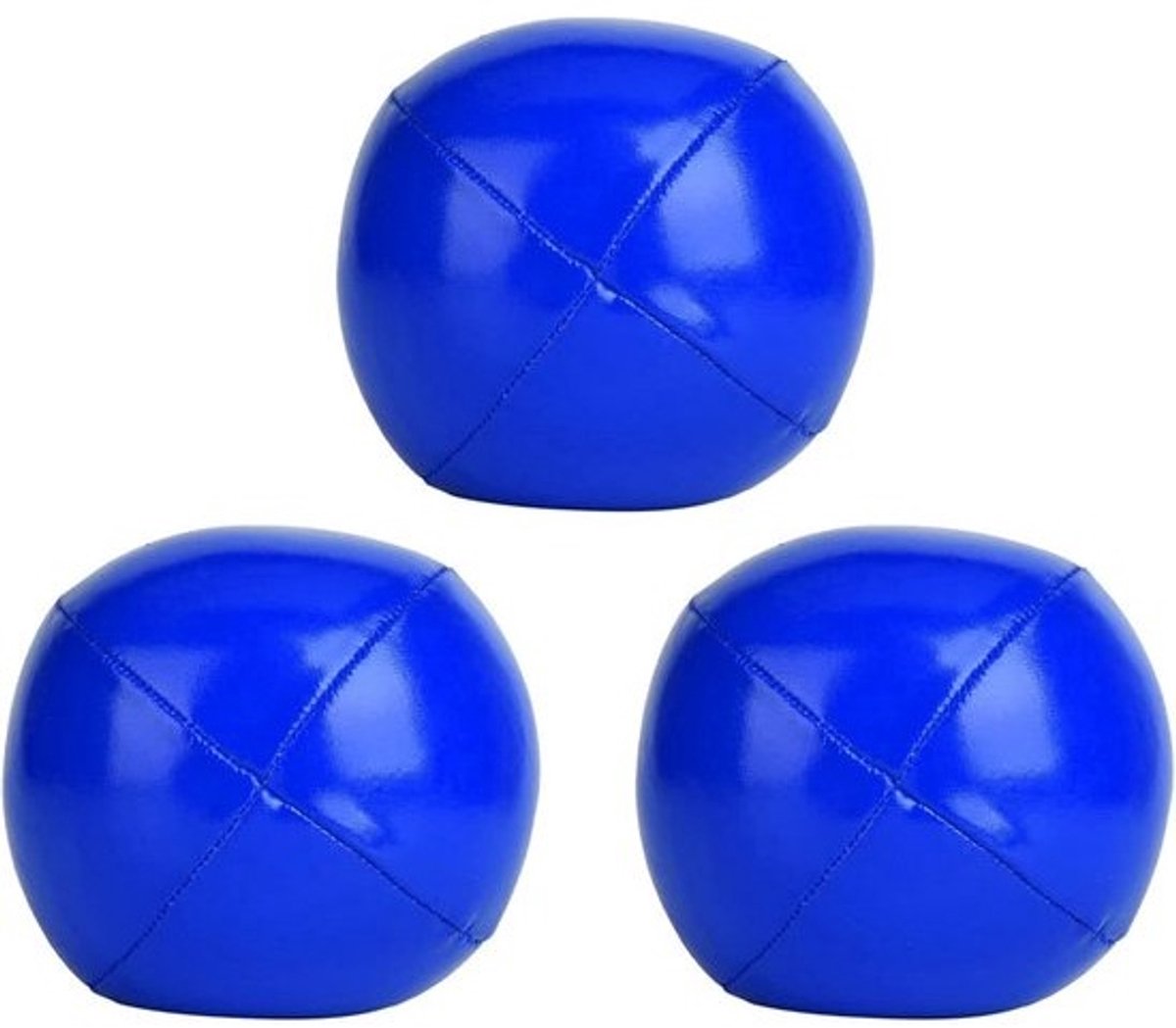 Jongleerballen set - Oefenballen behendigheid - Coördinatietraining - Zachte PU-leer grip - 3 stuks 6.3 cm - Veelkleurig
